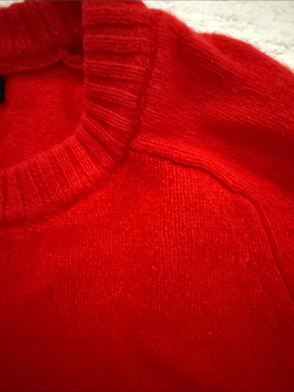 J. Crew Bright Red Crewneck Sweater